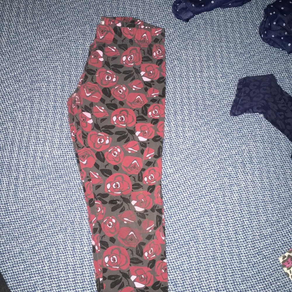 Girls flower leggings